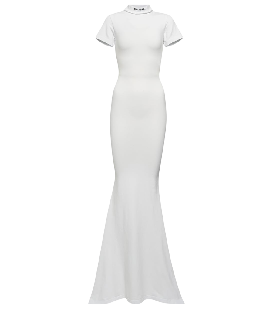 Balenciaga Cotton-blend T-shirt maxi dress