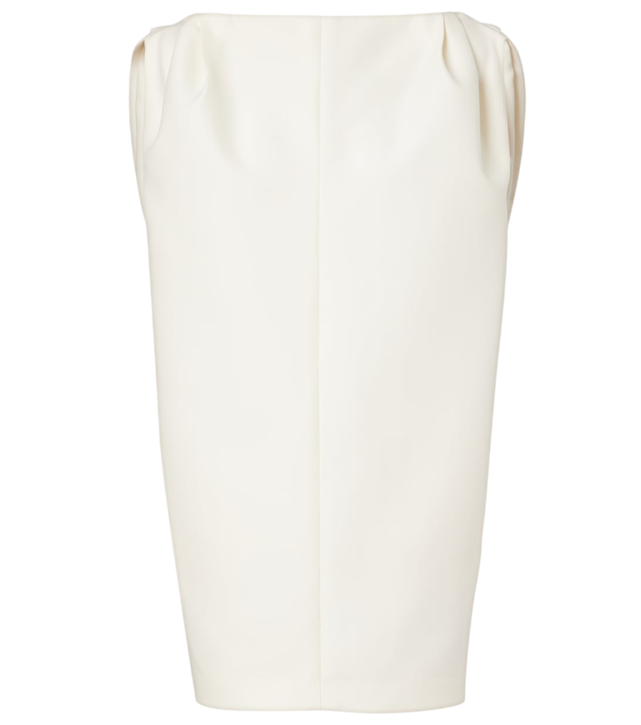 Balenciaga Draped wool and silk minidress