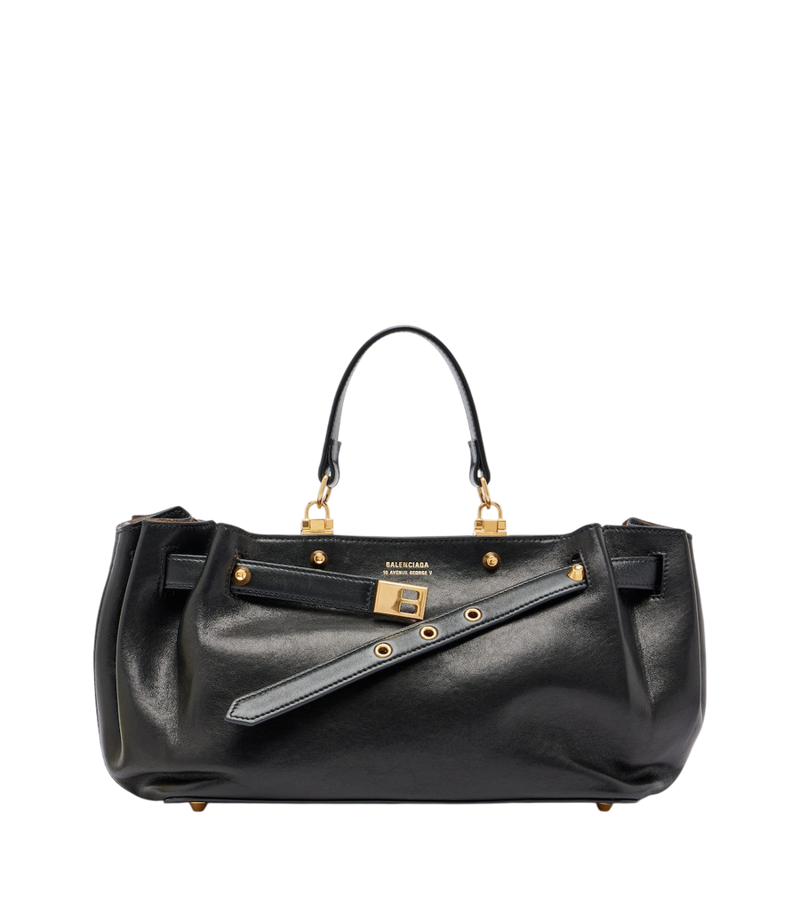 Bolso pequeño de mano Fan de piel de Balenciaga