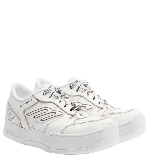 Balenciaga Hamptons leather platform sneakers