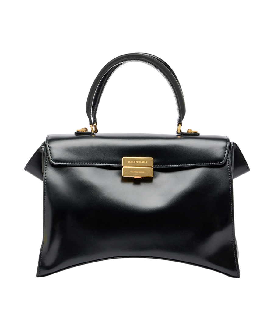 Balenciaga Borsa a mano media in pelle Hourglass Avenue