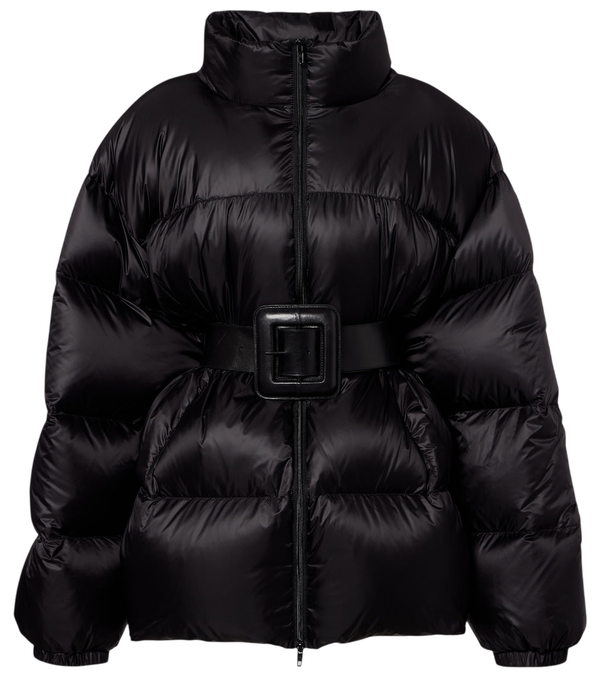 Balenciaga Hourglass belted down jacket
