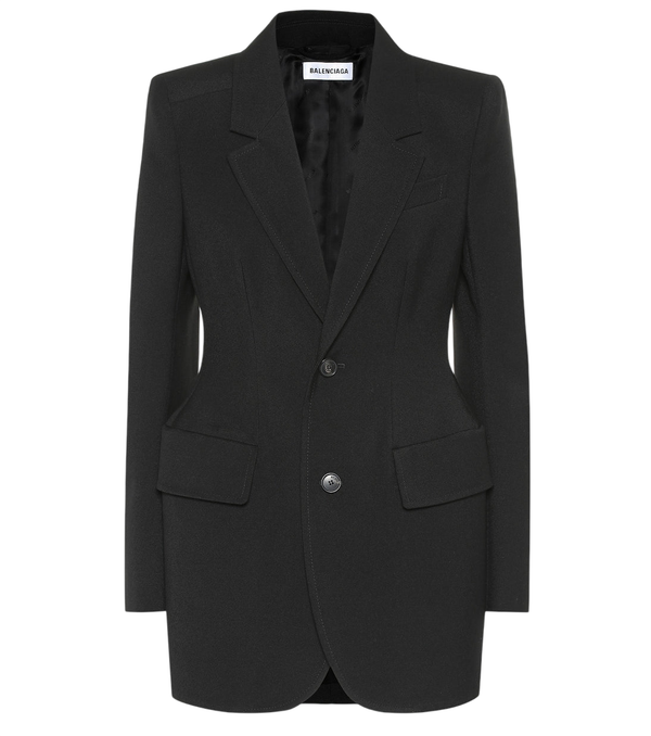 Balenciaga Hourglass virgin wool blazer