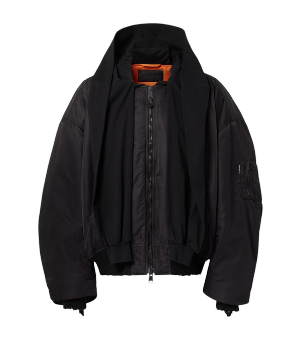 Balenciaga Incognito hooded bomber jacket