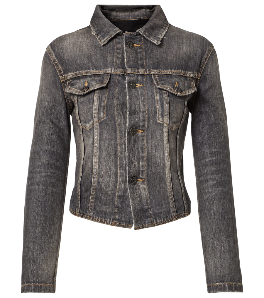 Balenciaga Lace-up denim jacket