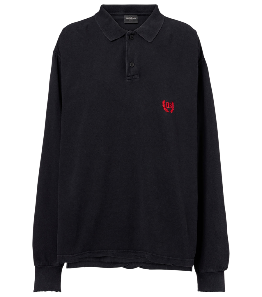 Balenciaga Polo in piqué di cotone Laurel Classic