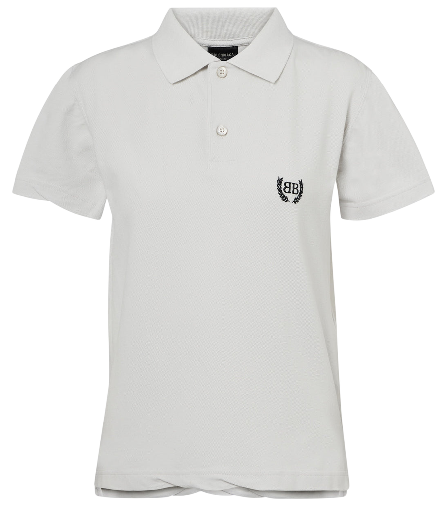 Balenciaga Laurel cotton piqué polo shirt
