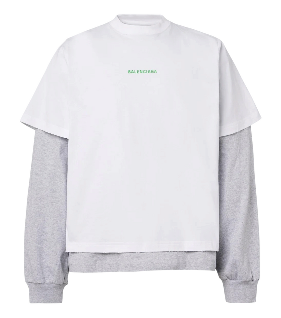 Balenciaga Layered Cotton Jersey T-Shirt