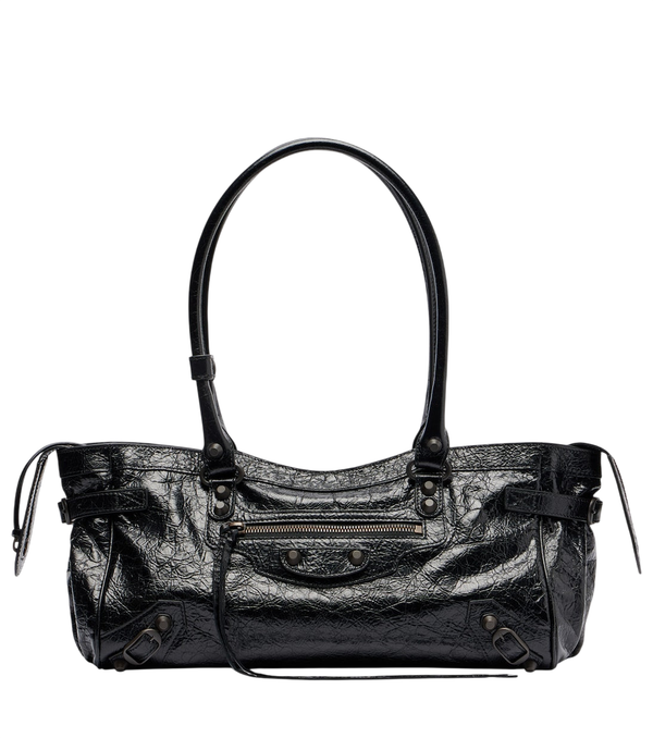 Balenciaga Le City East-West leather shoulder bag