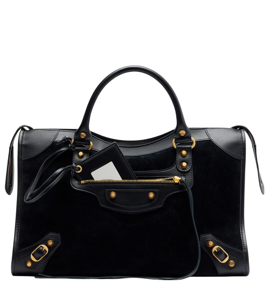 Sac à main moyen modèle Le City en daim Balenciaga