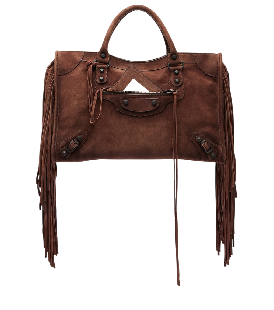 Sac à main moyen modèle Le City en daim Balenciaga