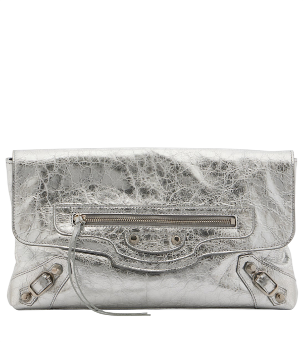 Bolso de mano Le City de Balenciaga en piel metalizada