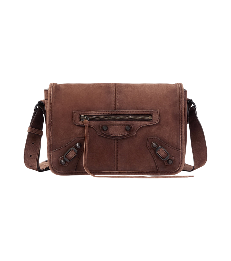 Balenciaga Le City Small suede messenger bag