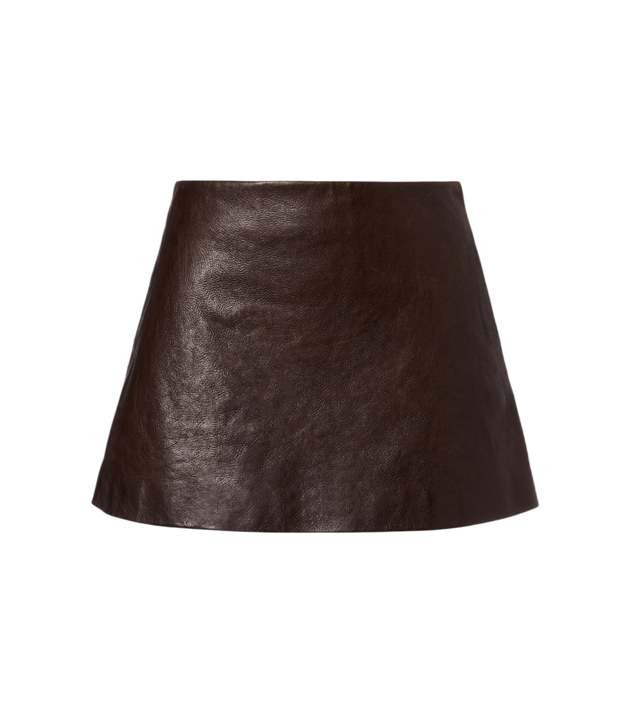 Balenciaga Leather miniskirt