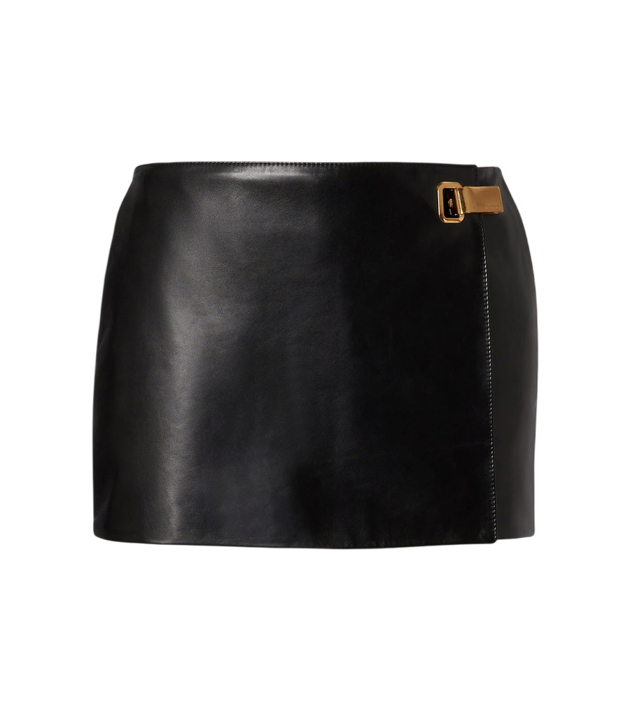 Falda pantalón de piel de Balenciaga