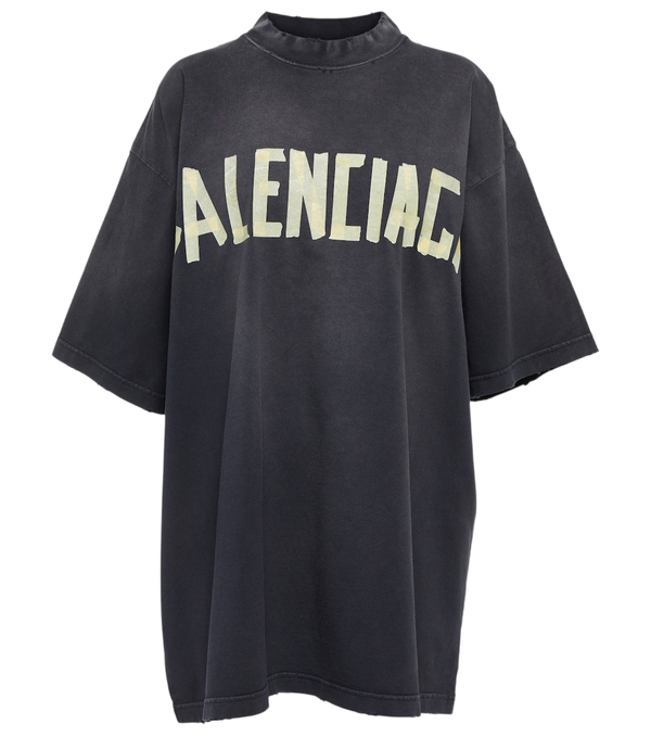 T-shirt de algodão com logótipo Balenciaga