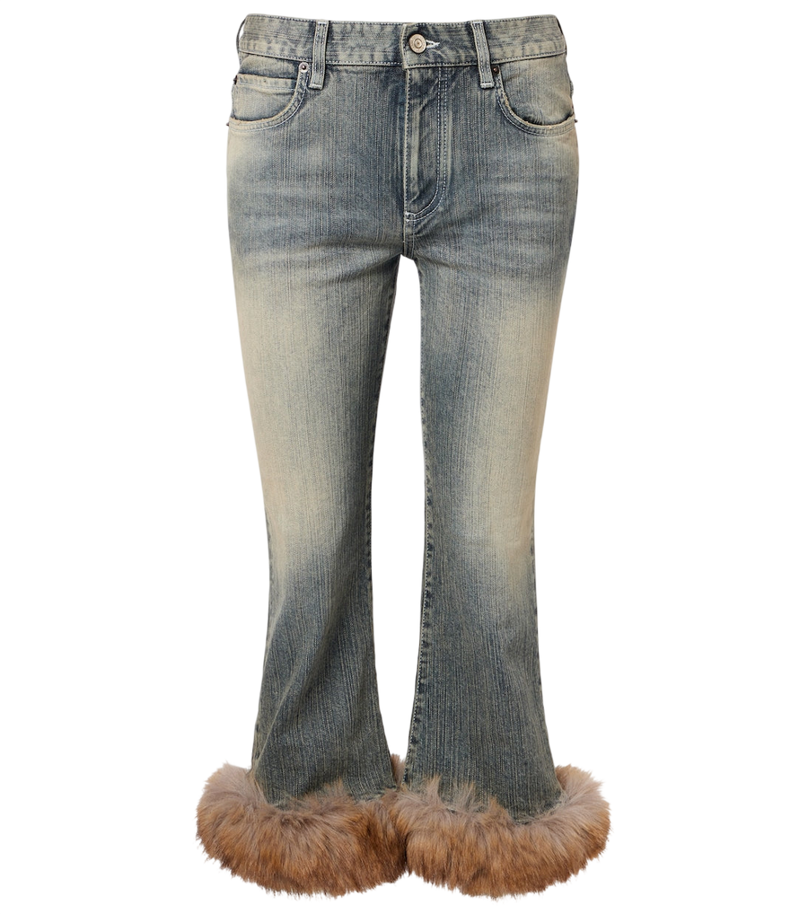 Balenciaga Jeans capri a vita bassa