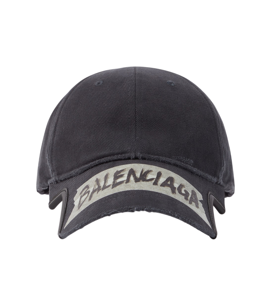 Balenciaga Masking Tape cotton drill baseball cap