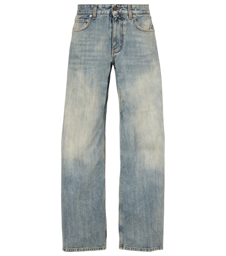 Balenciaga Mid-rise wide-leg jeans