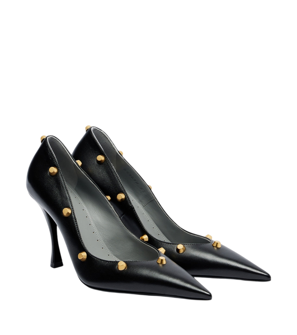 Balenciaga Midnight City studded leather pumps