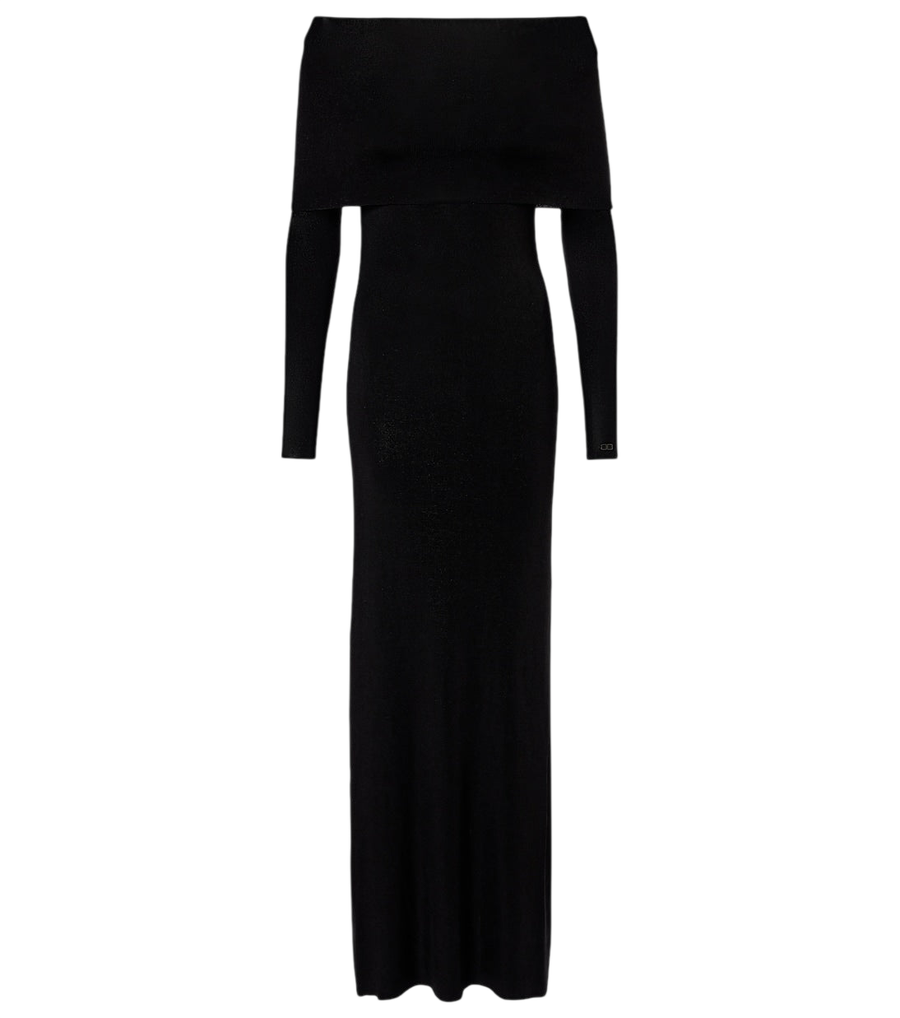 Vestido maxi Balenciaga con hombros descubiertos