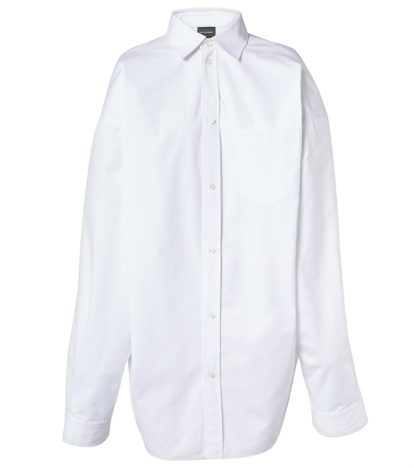 Balenciaga Camicia oversize in popeline di cotone