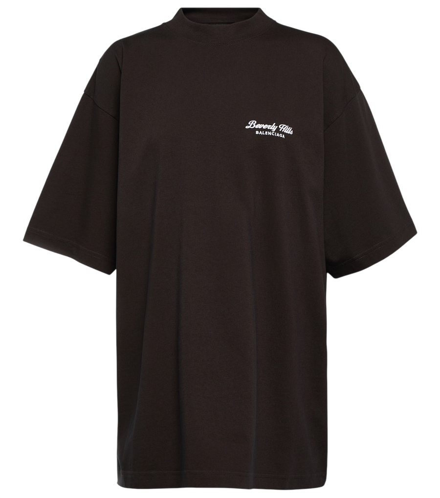T-shirt en jersey de coton imprimé Balenciaga