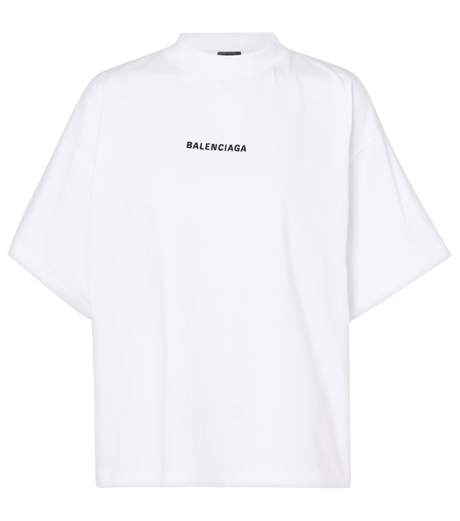 T-shirt en jersey de coton imprimé Balenciaga