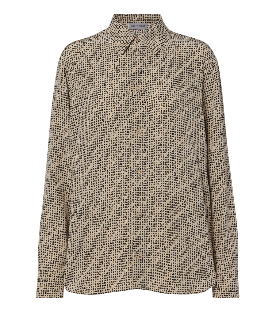 Balenciaga Printed silk shirt