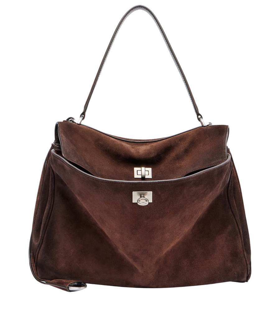 Balenciaga Rodeo Medium suede shoulder bag