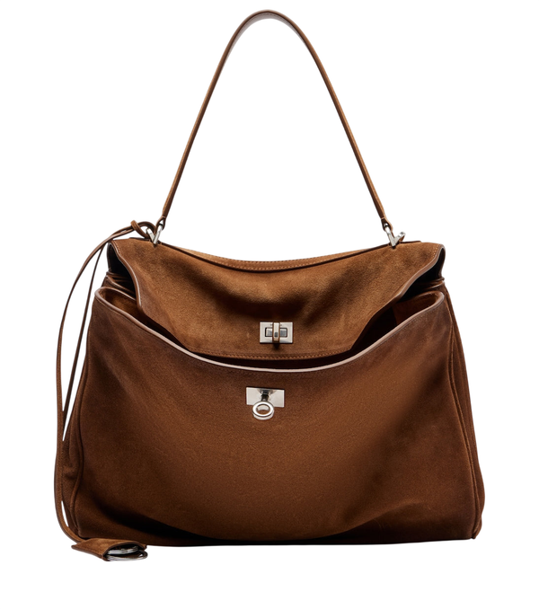 Balenciaga Rodeo Medium suede shoulder bag