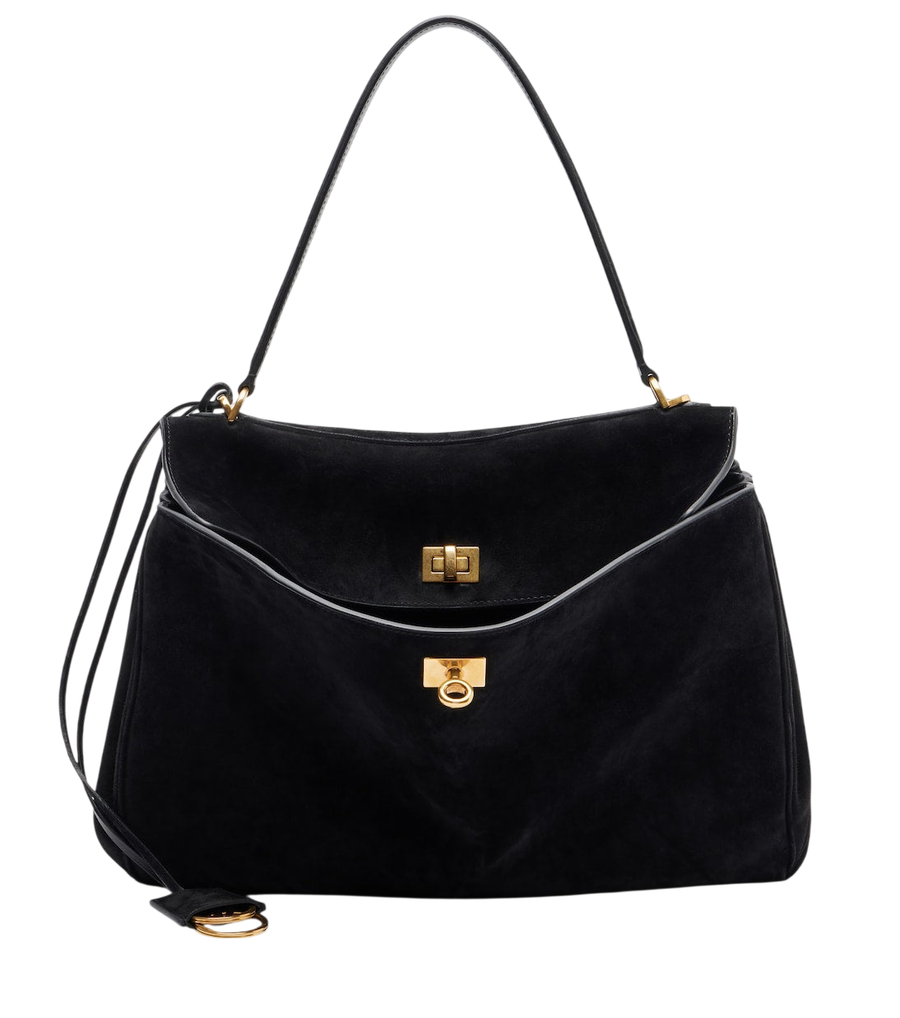 Balenciaga Rodeo Medium suede shoulder bag