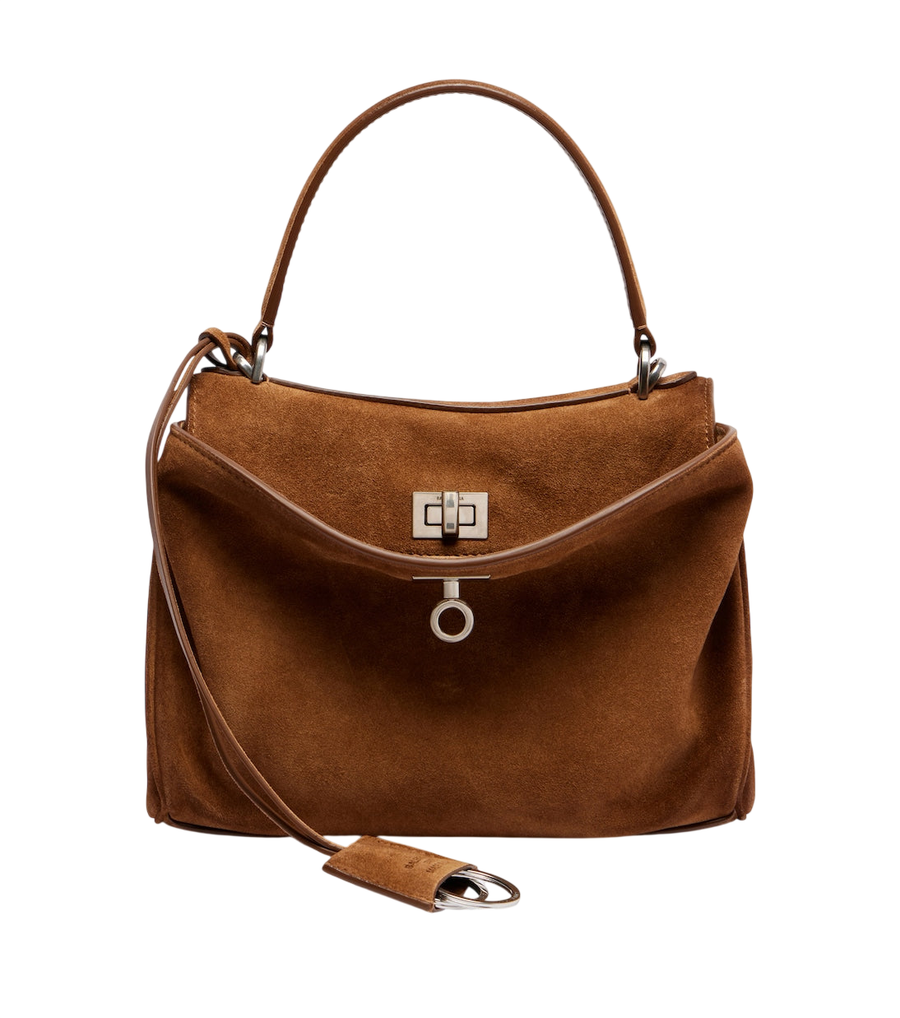 Balenciaga Rodeo Mini suede tote bag
