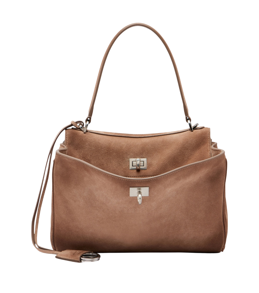 Petit sac à main Rodeo Balenciaga en daim