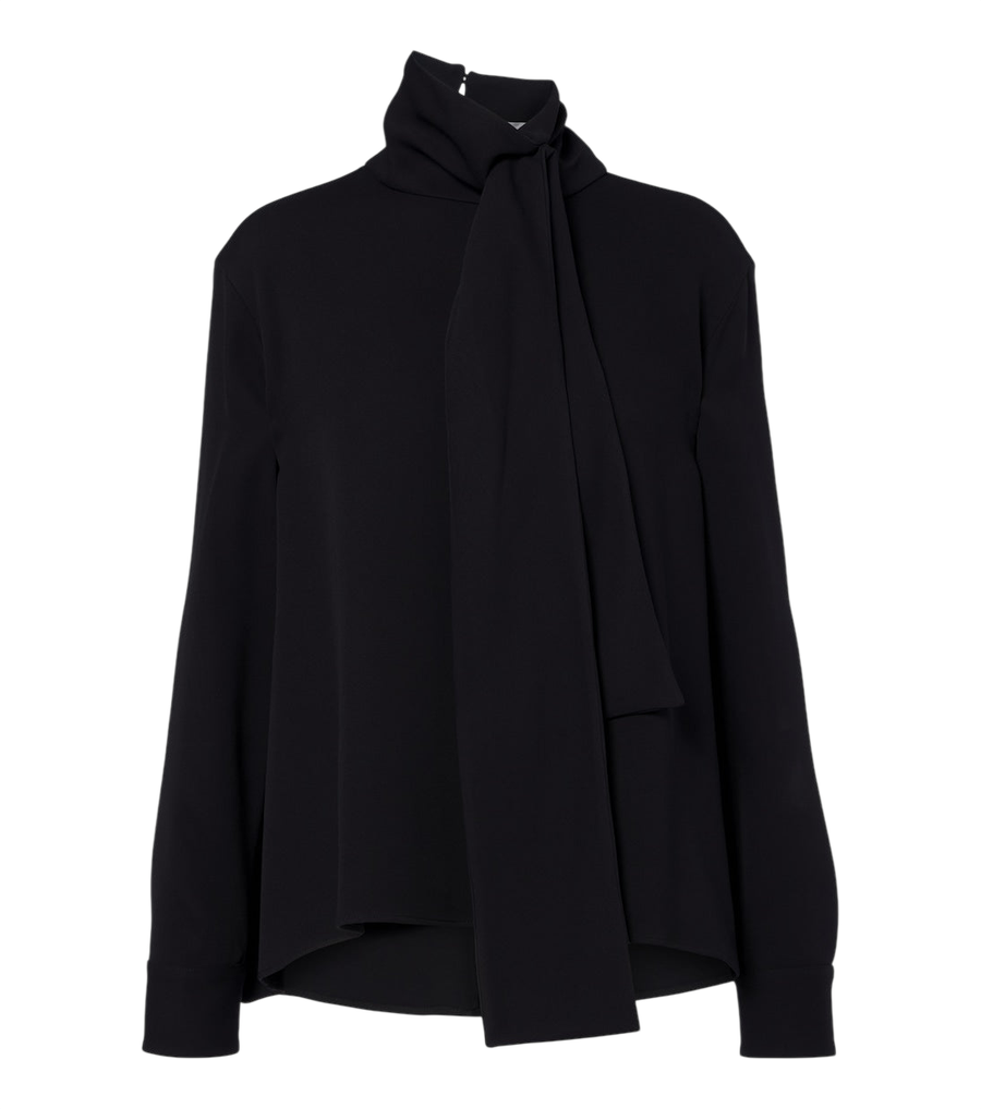 Blusa de seda y lana de Balenciaga