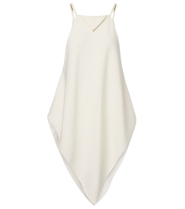Balenciaga Top in crêpe di seta e lana