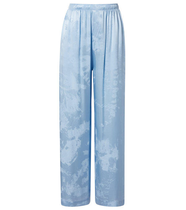 Balenciaga Silk satin wide-leg pants