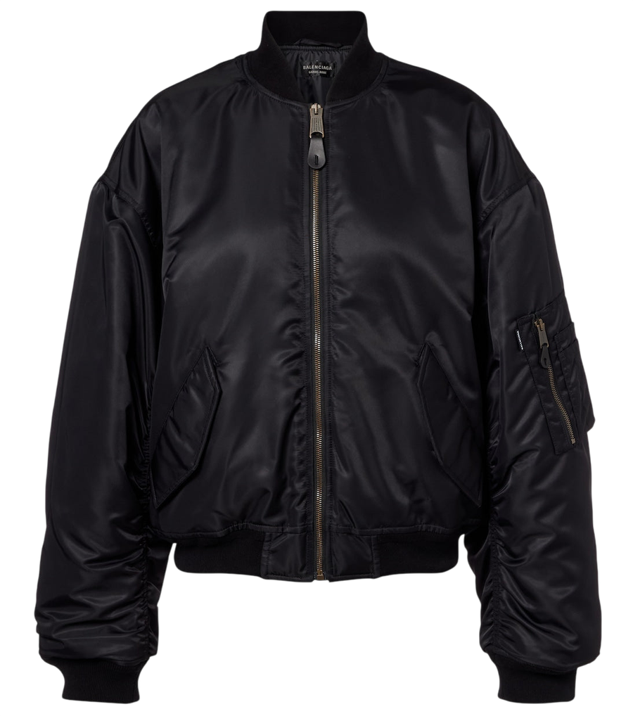 Balenciaga Standard technical satin bomber jacket