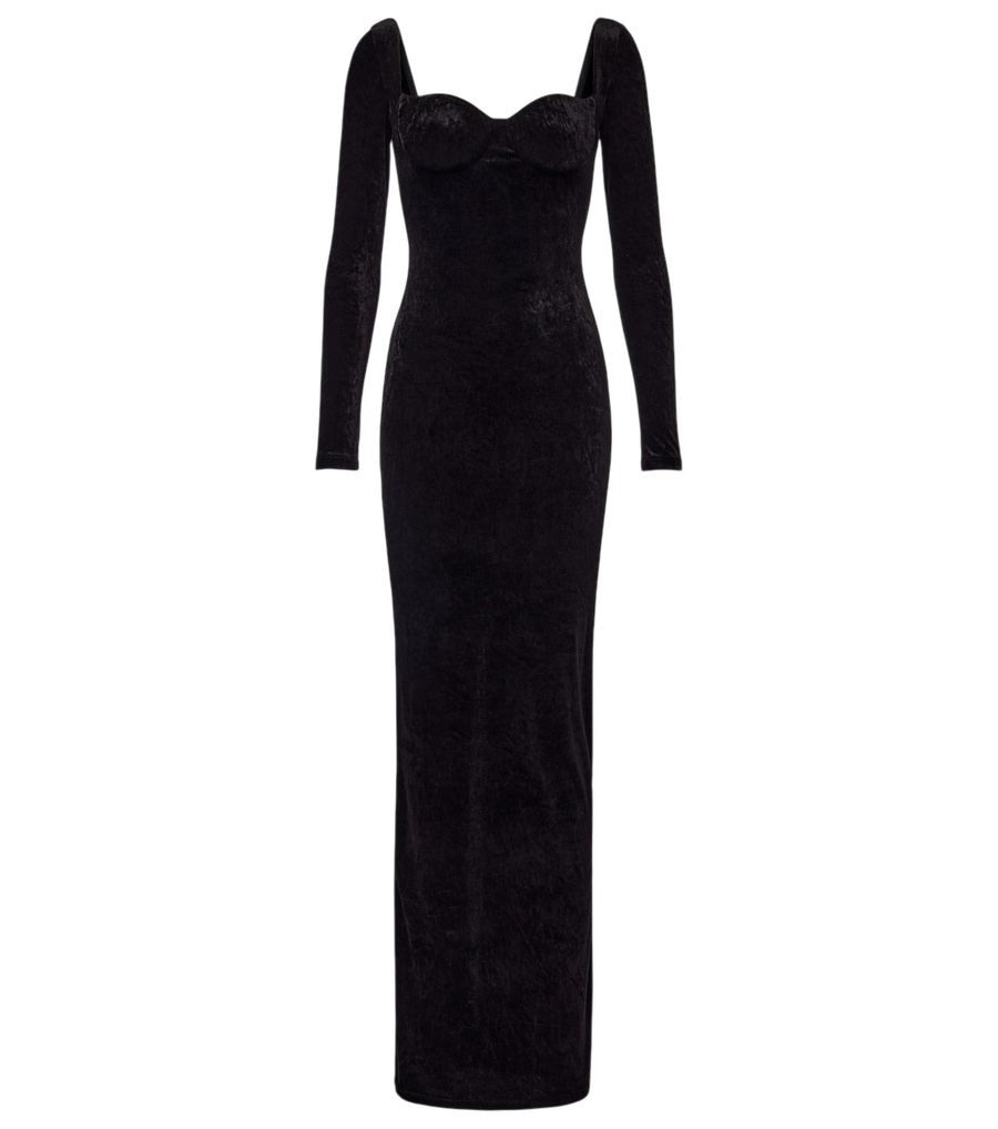 Vestido de terciopelo Balenciaga