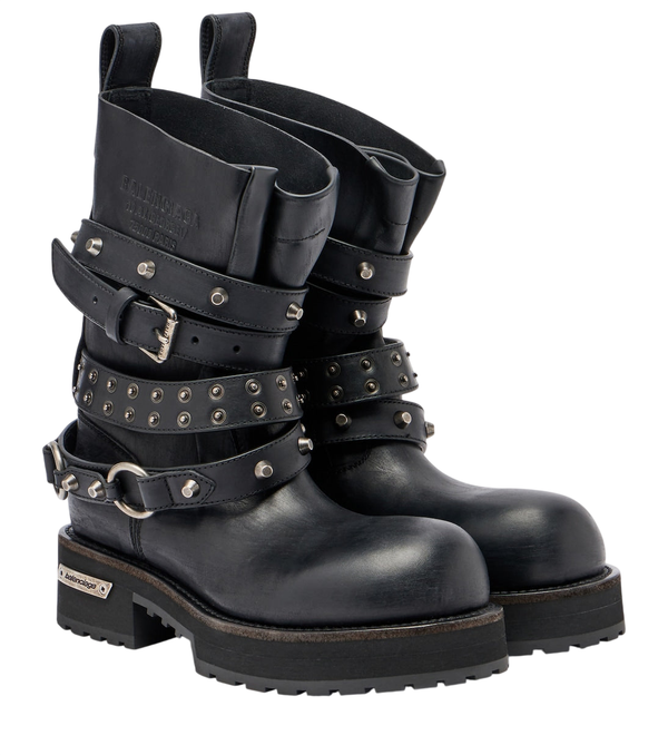 Balenciaga Venom City leather biker boots