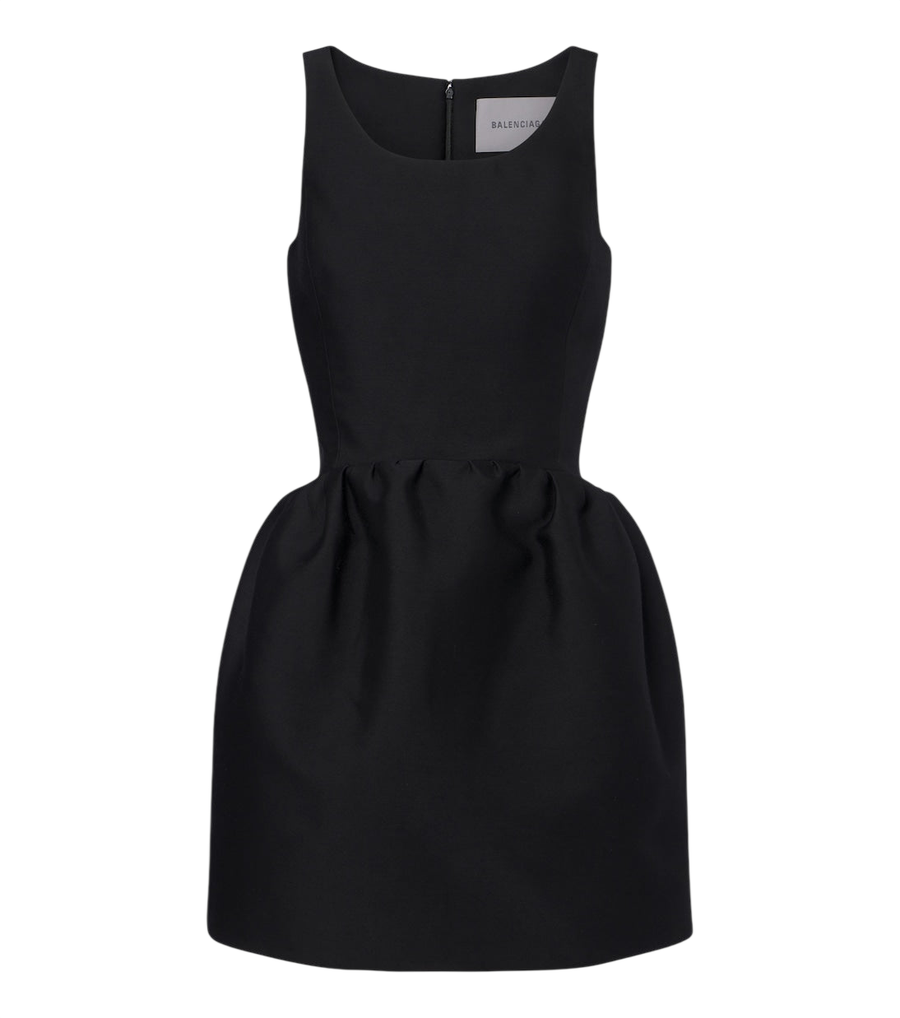 Balenciaga Wool and silk-blend minidress