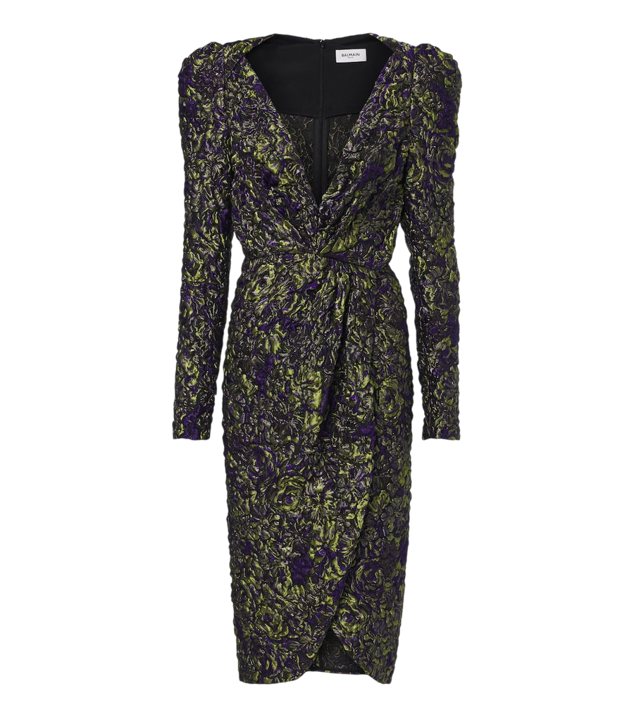 Balmain Jacquard midi dress