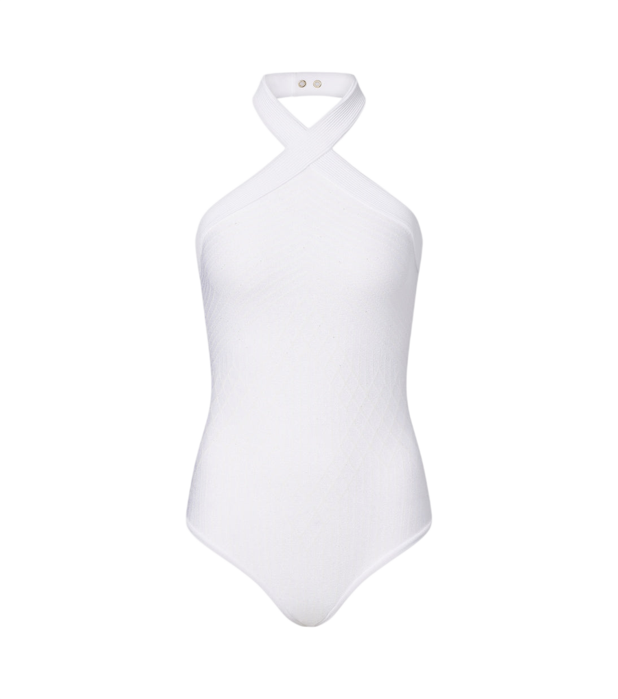 Balmain Knitted halterneck bodysuit