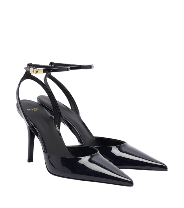 Balmain Patent leather slingback pumps
