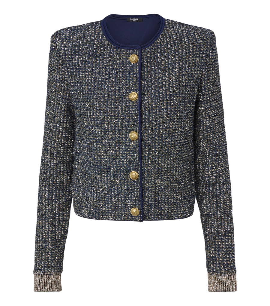 Balmain Sequined tweed jacket