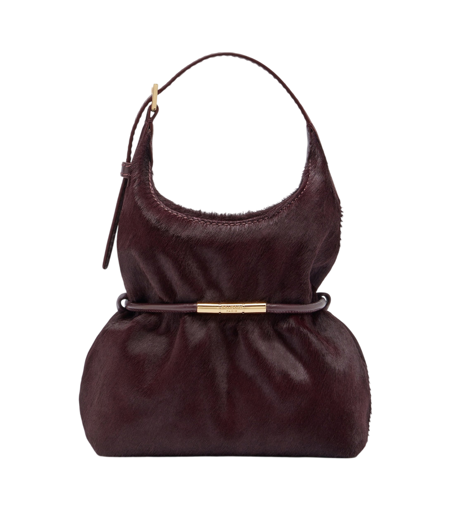 Balmain Sphynx Mini calf hair top-handle bag