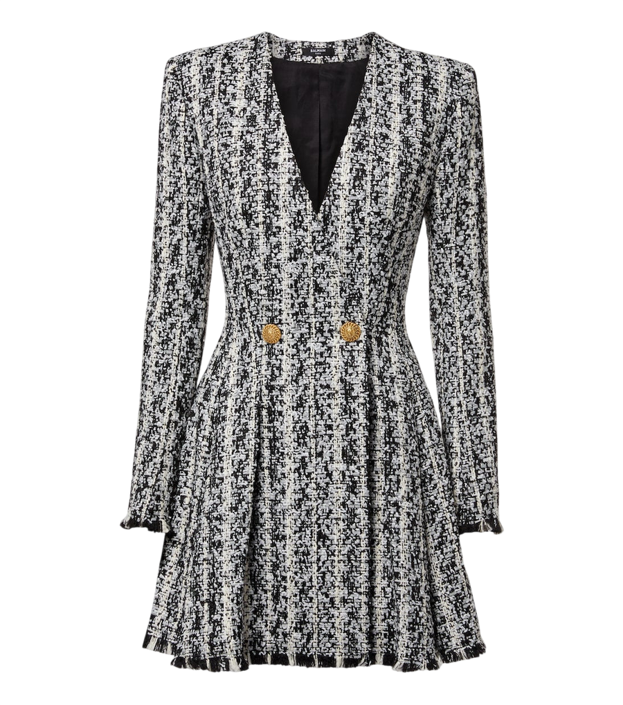 Minivestido de tweed de Balmain