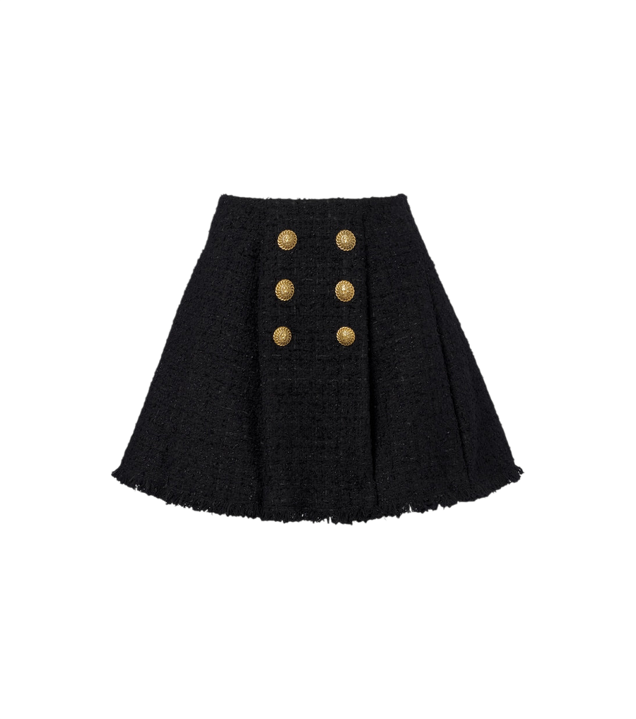 Minifalda de tweed de Balmain