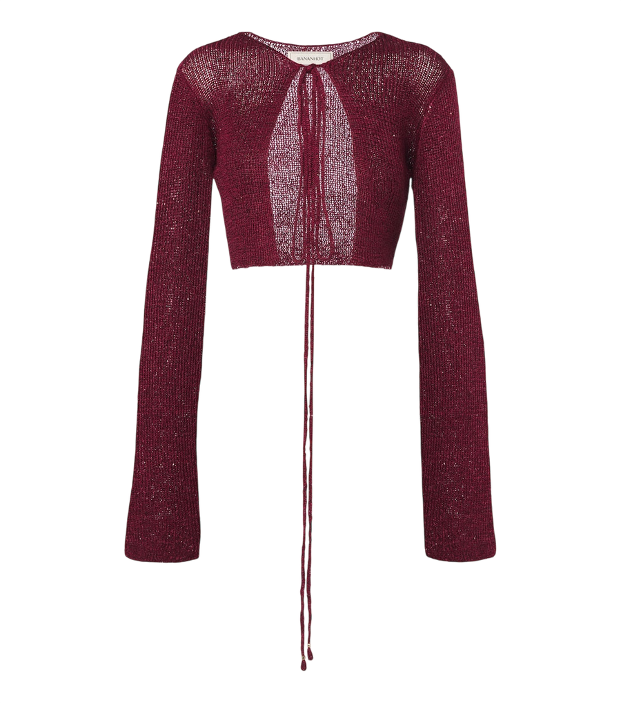 Bananhot Alma cropped sequined cardigan