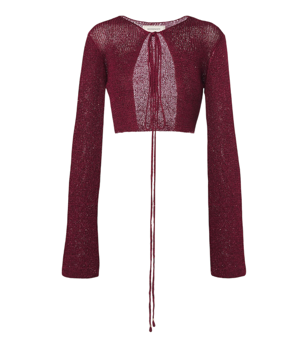 Bananhot Alma cropped sequined cardigan